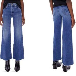 Mother Denim Tomcat Roller Fray High Waist Frayed Wide Size 29